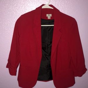 red blazer